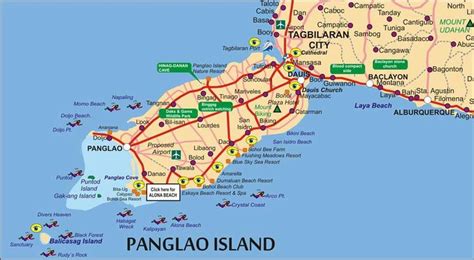 dauis bohol map|Detailed Road Map of Dauis .